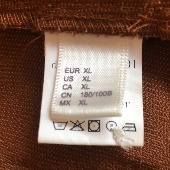 COPY - Brown corduroy overall dress size XL - Picture 3 of 3